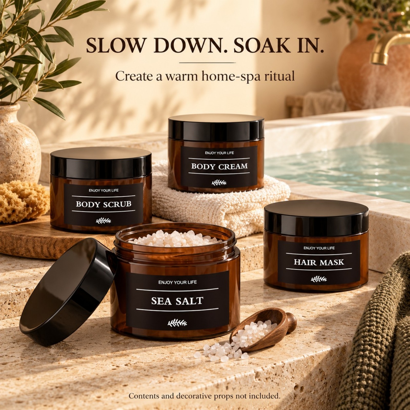 3PCS Bathroom Storage Jars wit - Bath Salts 评论和价格