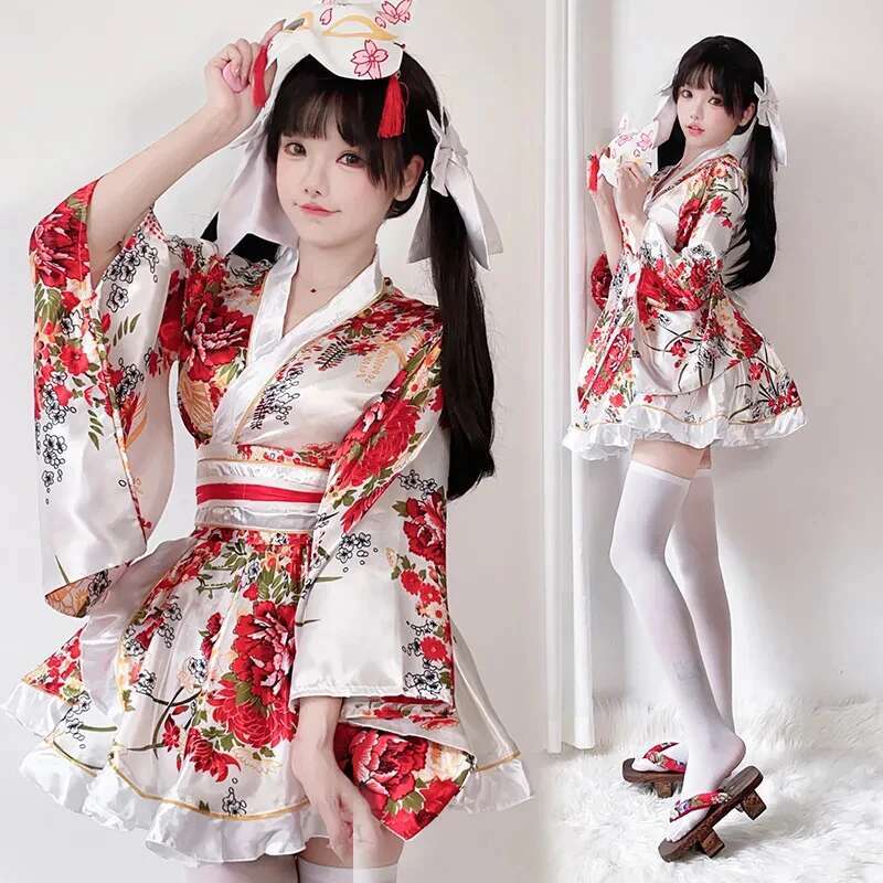 Japanese Modified Kimono Dress - Bathrobe 评论和价格
